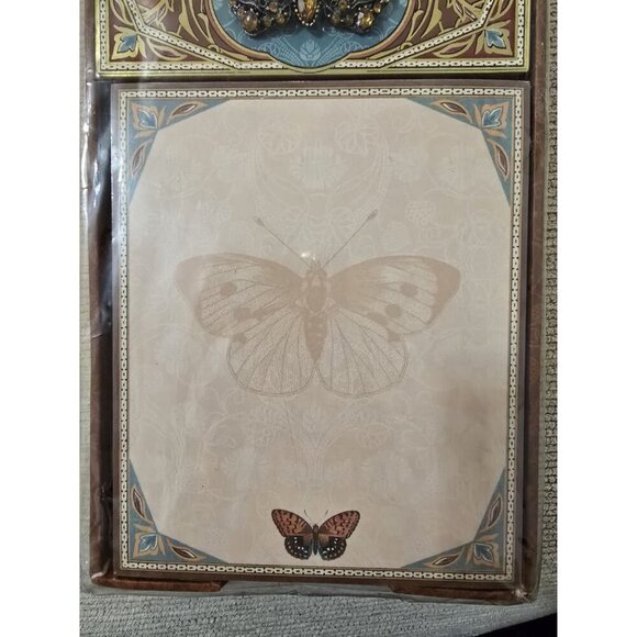 - NEW Sealed Punch Studio Embossed Butterfly Desk Memo Cube Stationary - Picture 3 of 6